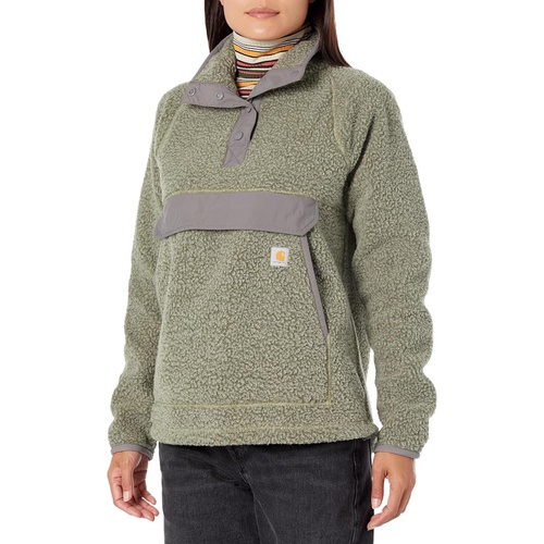 칼하트 Womens Carhartt Fleece 1/4 Snap Front Jacket