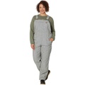 Womens Carhartt Relaxed Fit Denim Striped Bib Overall