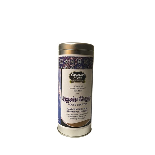  Caribbean Fusion Sauces and Spices Caribbean Fusion - Lavender Dreams non-caffeinated herbal loose leaf tea with Lavender, Sorrel, Ginger and notes of cloves | Iced and Hot Tea 50 to 60 Cups