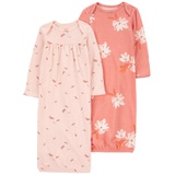 Baby Girls Sleeper Gowns Pack of 2