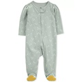 Baby Boys and Baby Girls 2-Way Zip Sleep and Play Coverall