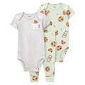 Baby Boys or Baby Girls Bodysuit and Leggings 3 Piece Set