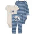 Baby Boys 3-Piece Bodysuits and Pants Set