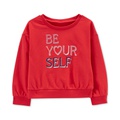 Toddler Girls Be Yourself Graphic Top