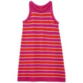 Toddler Girls Striped Tank Crochet Sweater Dress