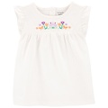 Toddler Girls Floral Flutter Top