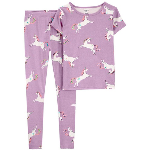 카터스 Big Girls 2 Piece Unicorn 100% Snug Fit Cotton Pajamas