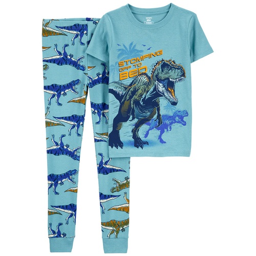 카터스 Big Boys 2 Piece Dinosaur 100% Snug Fit Cotton Pajamas