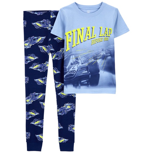 카터스 Big Boys 2 Piece Racing 100% Snug Fit Cotton Pajamas