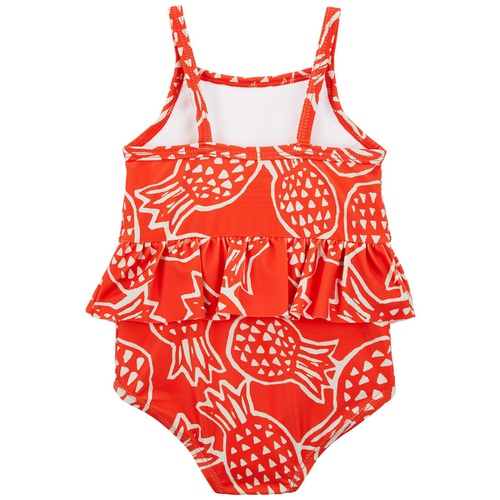 카터스 Baby Pineapple Print Ruffled Swimsuit