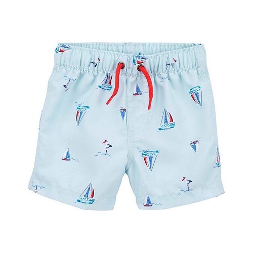 카터스 Baby Boys Two-Piece Sailboat Rashguard Swim Set