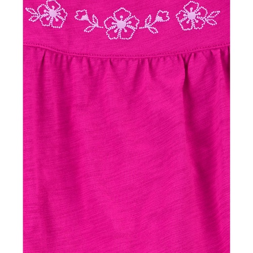 카터스 Toddler Girls Flutter-Sleeve Top & Gingham Shorts 2 Piece Set