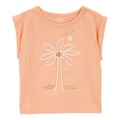 Toddler Girls Palm Tree Knit Tee