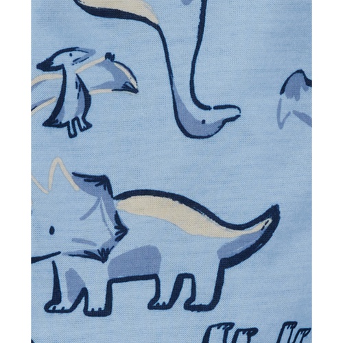 카터스 Toddler Boys Dinosaur-Print Coat-Style Pajamas 2 Piece Set