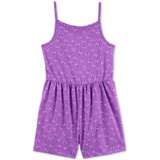 Little & Big Girls Floral-Print Cotton Romper