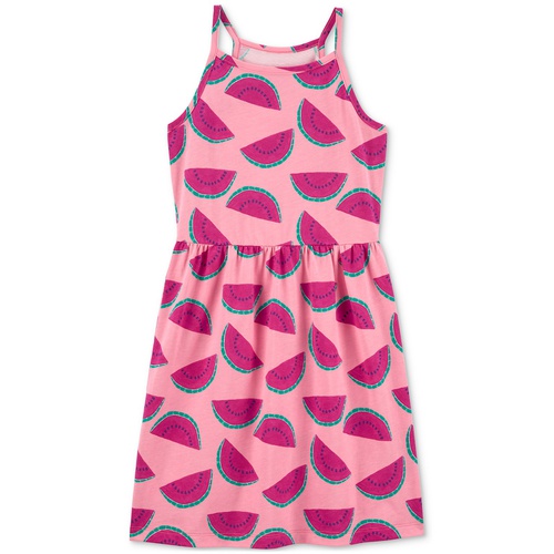 카터스 Little & Big Girls Watermelon-Print Cotton Tank Dress