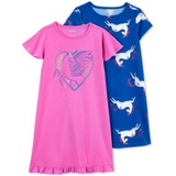 Little & Big Girls Unicorn Nightgowns Pack of 2