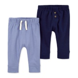 Baby Boys and Baby Girls Pull On Cotton Pants Pack of 2