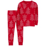 Baby Boys and Baby Girls Christmas Tree 100% Snug Fit Cotton Pajamas 2 Piece Set