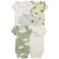 Baby Boys and Baby Girls 5-Pc. Short Sleeve Bodysuits Set