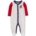 Baby Boys Baseball Snap-Up Cotton Sleep & Play Footed Coverall