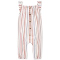 Baby Girls Striped Cotton Jumpsuit