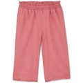 Toddler Girls Smocked Waistband Flared Linen Pants