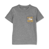 Toddler Boys Dinosaur Graphic Pocket T-Shirt