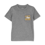 Toddler Boys Dinosaur Graphic Pocket T-Shirt