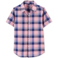 Little Boys and Big Boys Plaid Button Down Shirt