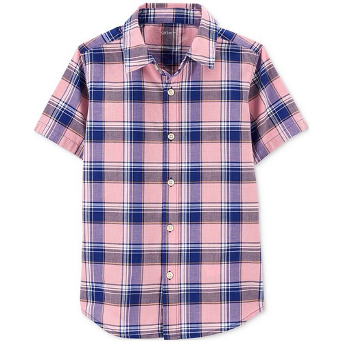 카터스 Little Boys and Big Boys Plaid Button Down Shirt