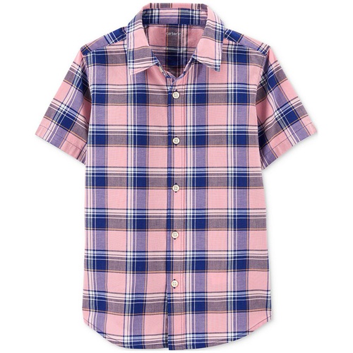 카터스 Little Boys and Big Boys Plaid Button Down Shirt