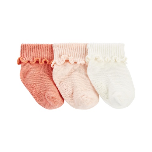 카터스 Baby Girls Ribbed Socks Pack of 3