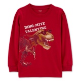 Big Boys Dino-Mite Valentine Graphic T-Shirt