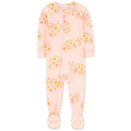 Baby Girls 1 Piece Ladybug 100% Snug Fit Cotton Footie Pajamas