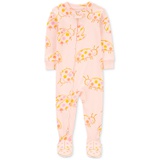 Baby Girls 1 Piece Ladybug 100% Snug Fit Cotton Footie Pajamas