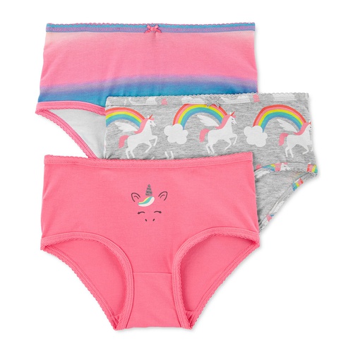 카터스 Little Girls 3-Pack Rainbow Unicorn Underwear
