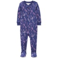 Baby Girls One-Piece Unicorn 100% Snug Fit Cotton Footed Pajamas