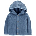 Baby Boys Hooded Cotton Cardigan