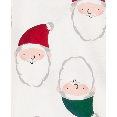 카터스 Toddler 2-Pc. Santa Face Snug-Fit Cotton Pajamas