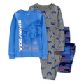 Little & Big Boys Gamer 100% Snug Fit Cotton Pajamas 4 Piece Set