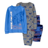 Little & Big Boys Gamer 100% Snug Fit Cotton Pajamas 4 Piece Set