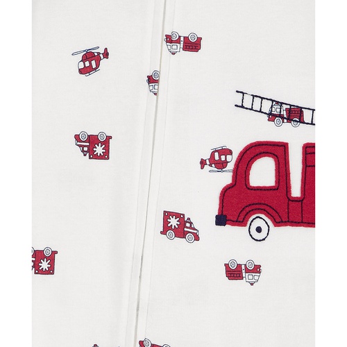 카터스 Baby Boys One-Piece Firetruck-Print 100% Snug Fit Cotton Footed Pajamast