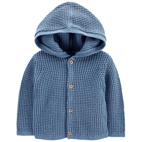 카터스 Baby Boys Hooded Cotton Cardigan