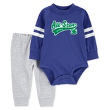 Baby Boys All-Star Brother Bodysuit & Pants 2 Piece Set