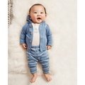 Baby Boys Little Cardigan Bodysuit and Pants 3 Piece Set