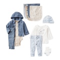 Baby Boys Little Cardigan Bodysuit and Pants 3 Piece Set