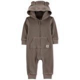 Baby Boy Eared & Hooded Zipper Jumpsuit