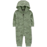 Baby Boy Dinosaur Pattern Hooded Zipper Jumpsuit