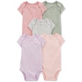 Baby Boys and Baby Girls 5-Pc. Short Sleeve Bodysuits Set